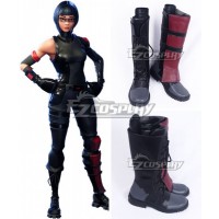 Fortnite Battle Royale: Shadow Ops Skin Black Shoes Cosplay Boots