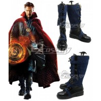 Marvel Doctor Strange Stephen Steve Vincent Strange Black Shoes Cosplay Boots