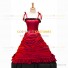 Reenactment Gothic Lolita Civil War Victorian Ball Gown Red Dress