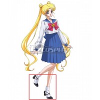 Sailor Moon Tsukino Usagi School Uniform Black Cosplay Shoes