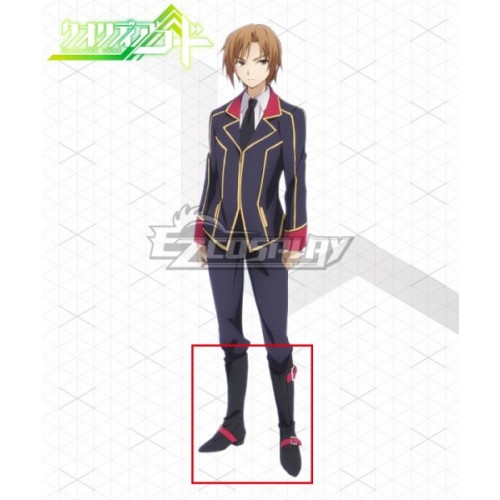 Qualidea Code Ichiya Suzaku Black Shoes Cosplay Boots