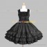 Sleeveless Classic Lolita Dress Black Tiered Dress