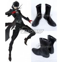 Persona 5 Joker Protagonist Akira Kurusu Ren Amamiya Black Shoes Cosplay Boots