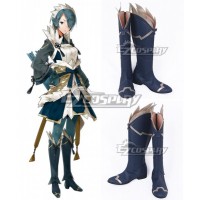 Fire Emblem Fates IF Setsuna Navy Blue Shoes Cosplay Boots