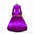 Marie Antoinette Renaissance Period Reenactment Purple Lace Dress Ball Gown