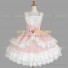 Fairytale Princess Tiered Dress Pink Sweet Lolita Dress