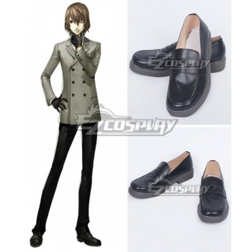 Persona 5 Goro Akechi Yusuke Kitagawa Black Cosplay Shoes - A Edition