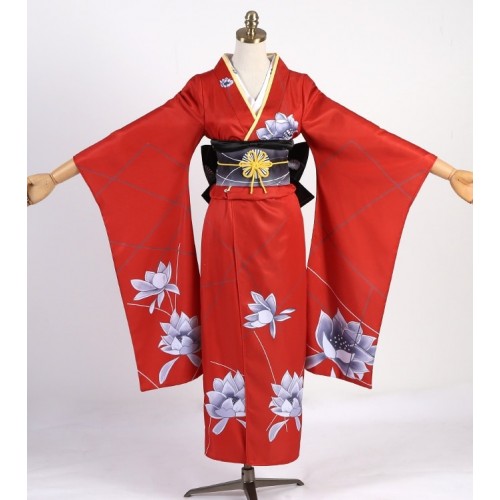 Yosuga No Sora Sora Kasugano Red Kimono Cosplay Costume