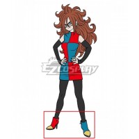 Dragon Ball Fighter Z Android 21 Red Bule Shoes Cosplay Boots