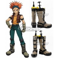 Yu-Gi-Oh! Yugioh 5D's Crow Hogan Brown Shoes Cosplay Boots