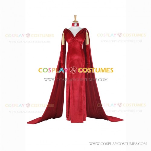 Once Upon a Time in Wonderland Cosplay Anastasia Red Queen Costume Dress