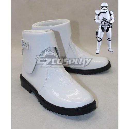 Star Wars The Force Awakens Stormtrooper White Cosplay Shoes
