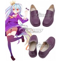 No Game No Life Shiro Dark Purple Cosplay Shoes