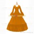 Southern Belle Retro Gothic Lolita Falbala Evening Ball Gown Orange Dress