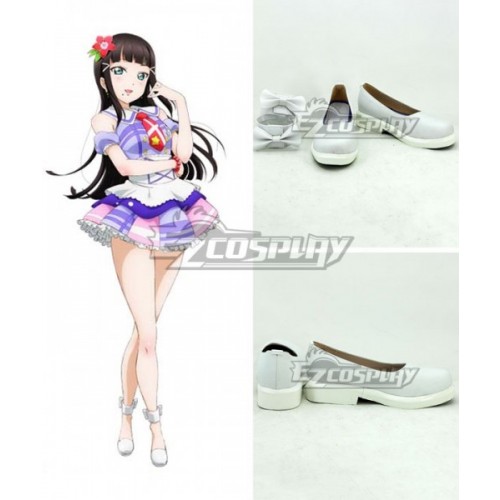 LoveLive!Sunshine!! Aqours Kurosawa Dia Kanan Matsuura White Cosplay Shoes