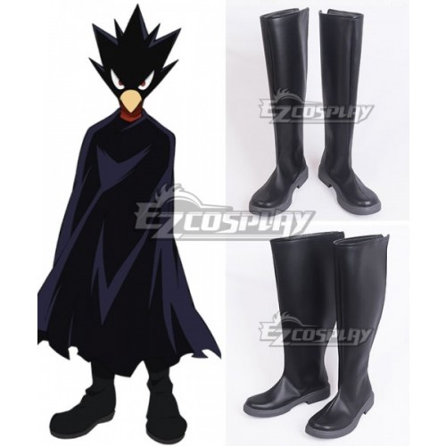 My Hero Academia Boku No Hero Akademia Fumikage Tokoyami Black Shoes Cosplay Boots