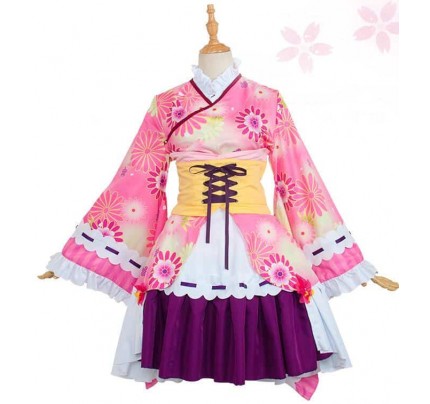 Puella Magi Madoka Magica Madoka Kaname Kimono Cosplay Costume