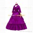 Medieval Renaissance Lolita Princess Ruffled Purple Ball Gown Dress