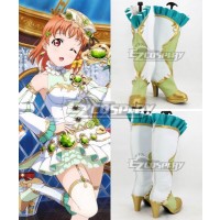 Love Live! Kousaka Honoka Shoes Green Cosplay Boots