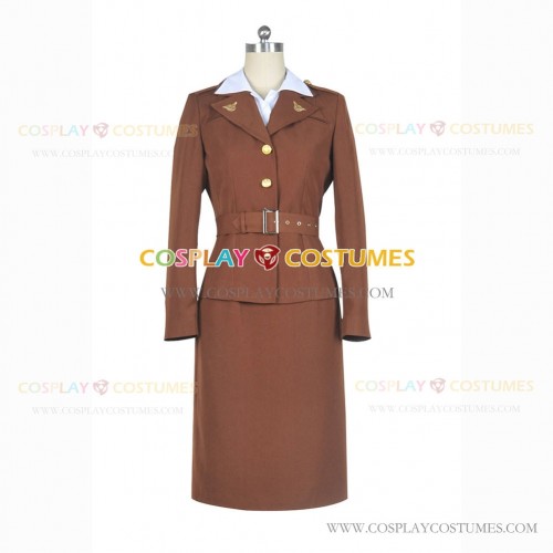 Captain America Cosplay Peggy Carter Costume