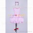 Fairy Tail Cosplay Costume Cute Pink Dress