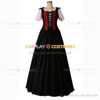 Renaissance Pirate Vest + Dress Stage Theater Reenactment Costume