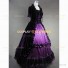 Renaissance Queen Elizabeth Theater Reenactment Royal Clothing Purple