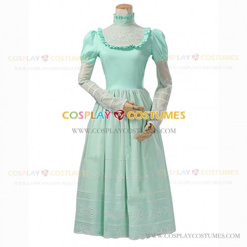 1920's Edwardian Style Mint Green Retro Dress