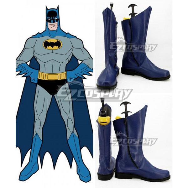 Dc Comics Batman Bruce Wayne Blue Shoes Cosplay Boots