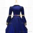 Victorian Punk Lolita Pagoda Sleeves Ball Gown Royal Blue Dress