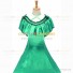 Civil War Victorian Rococo Lolita Armelloses Kleid Evening Gown Green Dress