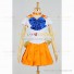 Sailor Venus Minako Aino Costume from Sailor Moon Cosplay Girls Orange Dress