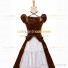 Vintage Gothic Lolita Victorian Rococo Brown Evening Ball Gown Dress