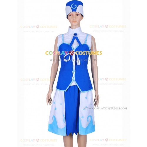 Fairy Tail Cosplay Juvia Lockser Costume Blue Dress