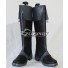 Black Bullet Satomi Rentaro Black And Silver Shoes Cosplay Boots