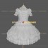 Classic Lolita Dress Criss-cross Tiered Masquerade Clothing White