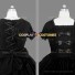 Solid Color Black Gothic Lolita Dress Lace Ruffle Tiered Punk Lolita Dress