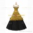 Reenactment Gothic Lolita Civil War Victorian Ball Gown Golden Dress