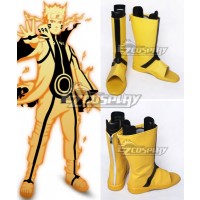 Naruto Uzumaki Naruto Nine-Tails Bijuu Mode Golden Shoes Cosplay Boots