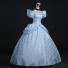 Cinderella Princess Blue Dress Cosplay Costume