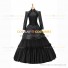 Gothic Victorian Marie Antoinette Theater Layered Evening Gown Black Dress