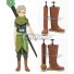 Naruto Yagura Light Brown Shoes Cosplay Boots