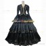 Victorian Style Reenactment Theatrical Premium Quality Costume Fancy Dress Black