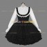 Gothic Lolita Dress Punk Tiered Turndown Lolita Masquerade Clothing Black and White