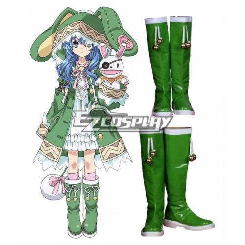 Date A Live Yoshino Hermit Green Shoes Cosplay Boots