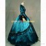 Victorian Lady Queen Colonial Princess Fairytale Dress Lace Ball Gown Emerald