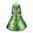 Gothic Victorian Marie Antoinette Theater Layered Evening Gown Green Dress