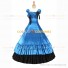 Vintage Gothic Lolita Victorian 18th Century Light Blue Ruffles Evening Ball Gown Dress