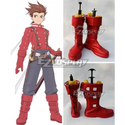 Tales Of Symphonia Lloyd Irving Red Cosplay Shoes