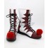 It 2017 Movie Pennywise Halloween Red Shoes Cosplay Boots